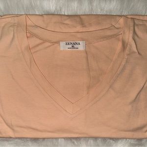 Zenana V neck tee
